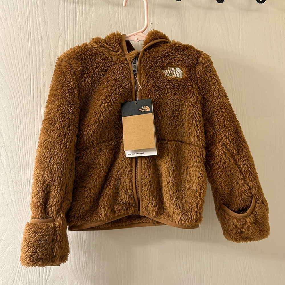 North Face Baby Bear Fuzzy Zip Up Hoodie